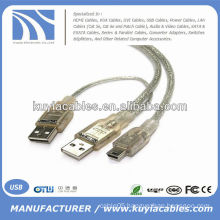 USB Splitter Cable USB A to mini B for External Hard Drive